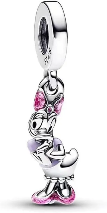 RADIVIDE 925 Sterling Silver Charms, Chip & Dale Bauble, Angie, Butterfly, Mickey, Minnie, Donald Duck, Daisy, DIY Charms for Pandora Women Bracelets, Charm Gifts for Women