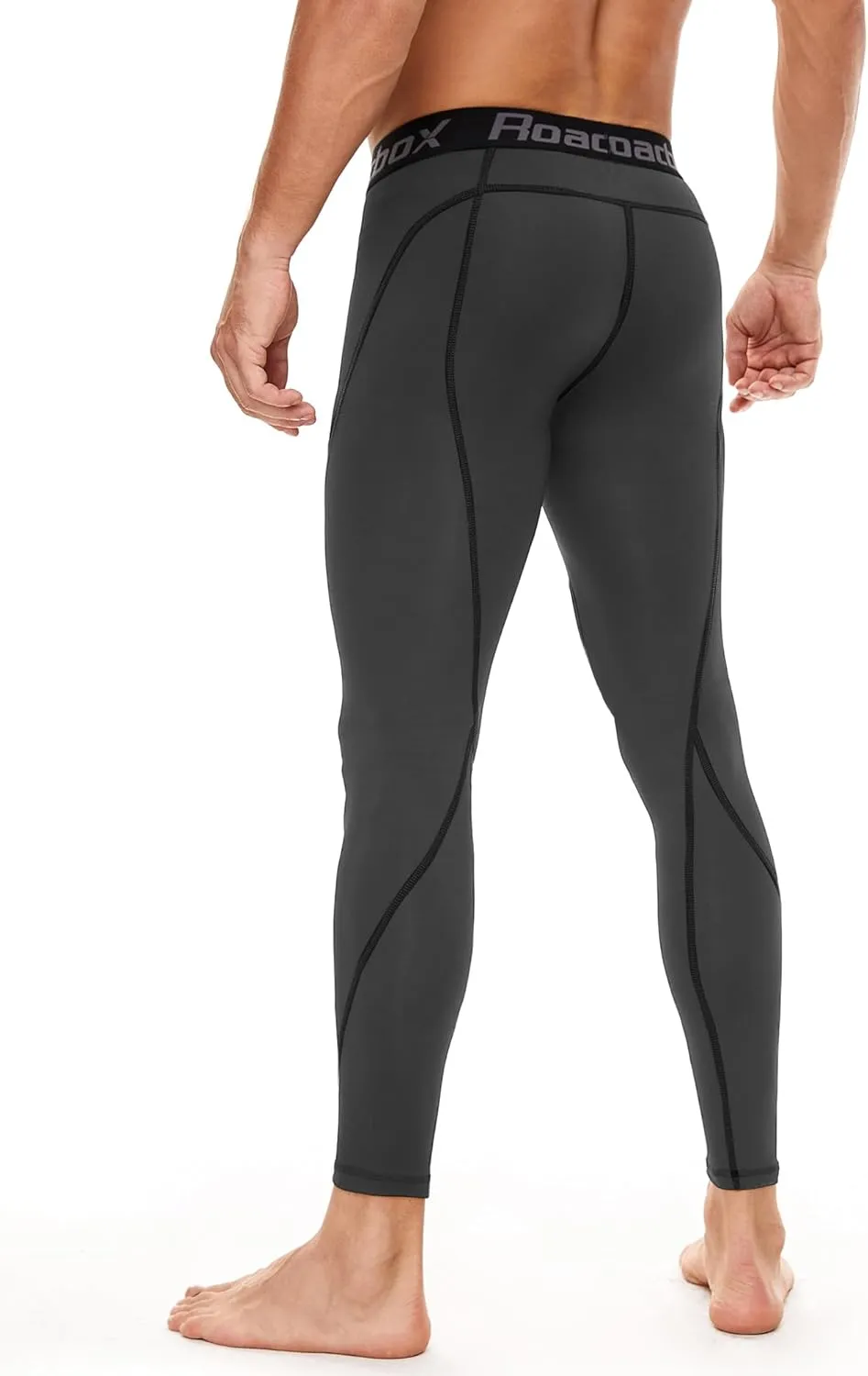 Roadbox 1, 2 or 3 Pack Men's Compression Pants Athletic Base Layer Cycling Tights Leggings for Running Yoga Basketball
