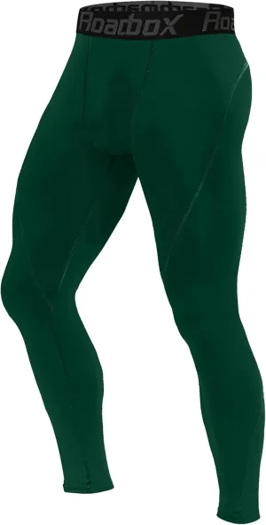 Roadbox 1, 2 or 3 Pack Men's Compression Pants Athletic Base Layer Cycling Tights Leggings for Running Yoga Basketball