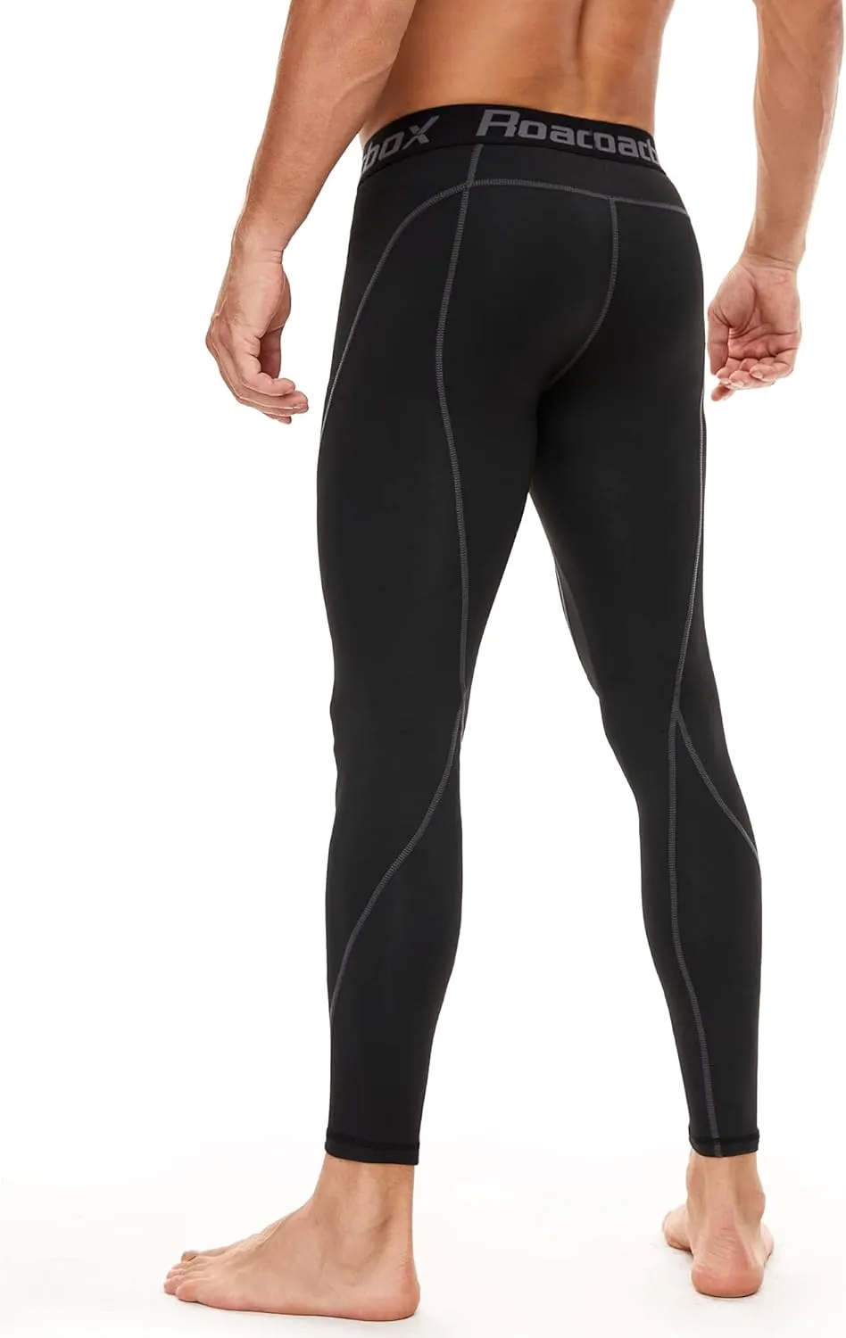 Roadbox 1, 2 or 3 Pack Men's Compression Pants Athletic Base Layer Cycling Tights Leggings for Running Yoga Basketball