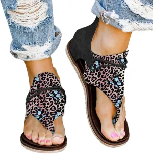 Sandals for Women Dressy Summer, Womens Sandals Wedge Sandals Arch Support Slip On Orthopedic Flip Flops Flat Sandals