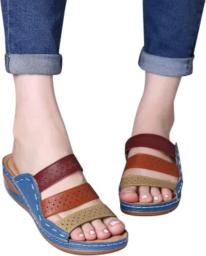 Sandals Women Comfortable, Womens Comfy Orthotic Sandals Comfortable Orthopedic Sandals Arch Support Slide Sandals