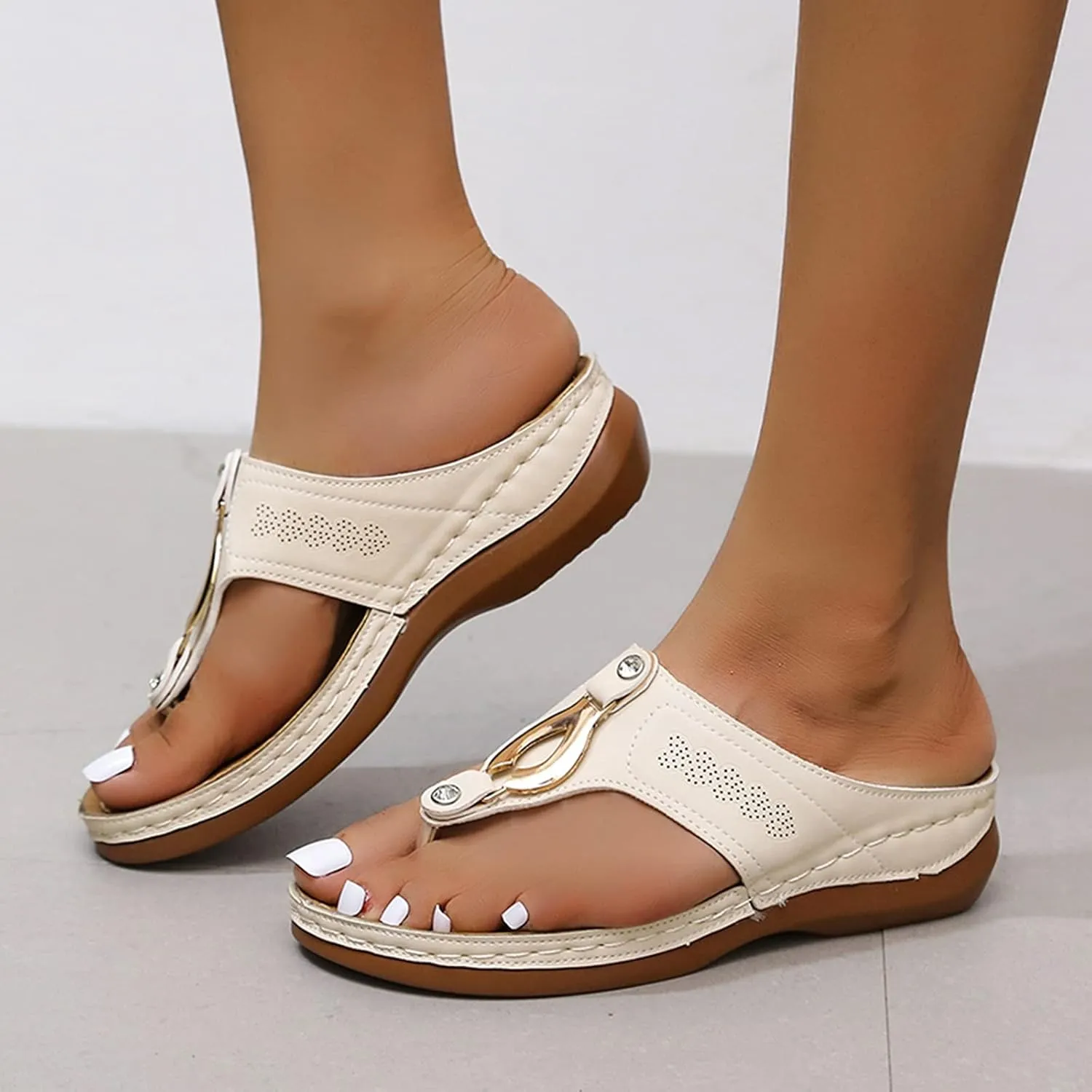 Sandals Women Comfortable, Womens Comfy Orthotic Sandals Comfortable Orthopedic Sandals Arch Support Slide Sandals