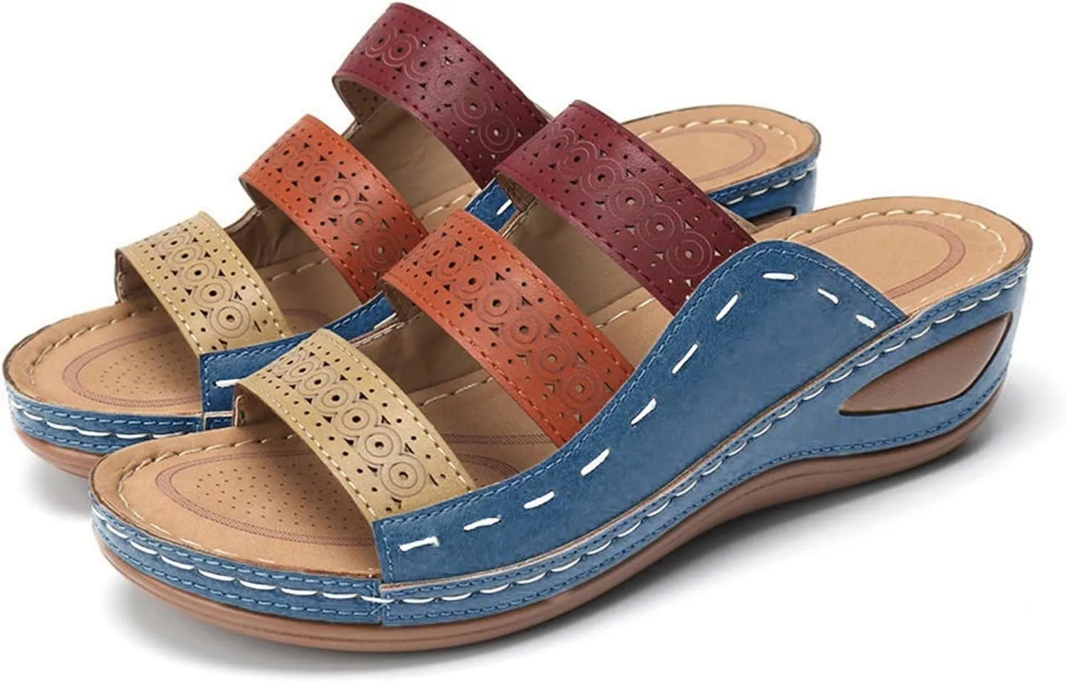 Sandals Women Comfortable, Womens Comfy Orthotic Sandals Comfortable Orthopedic Sandals Arch Support Slide Sandals