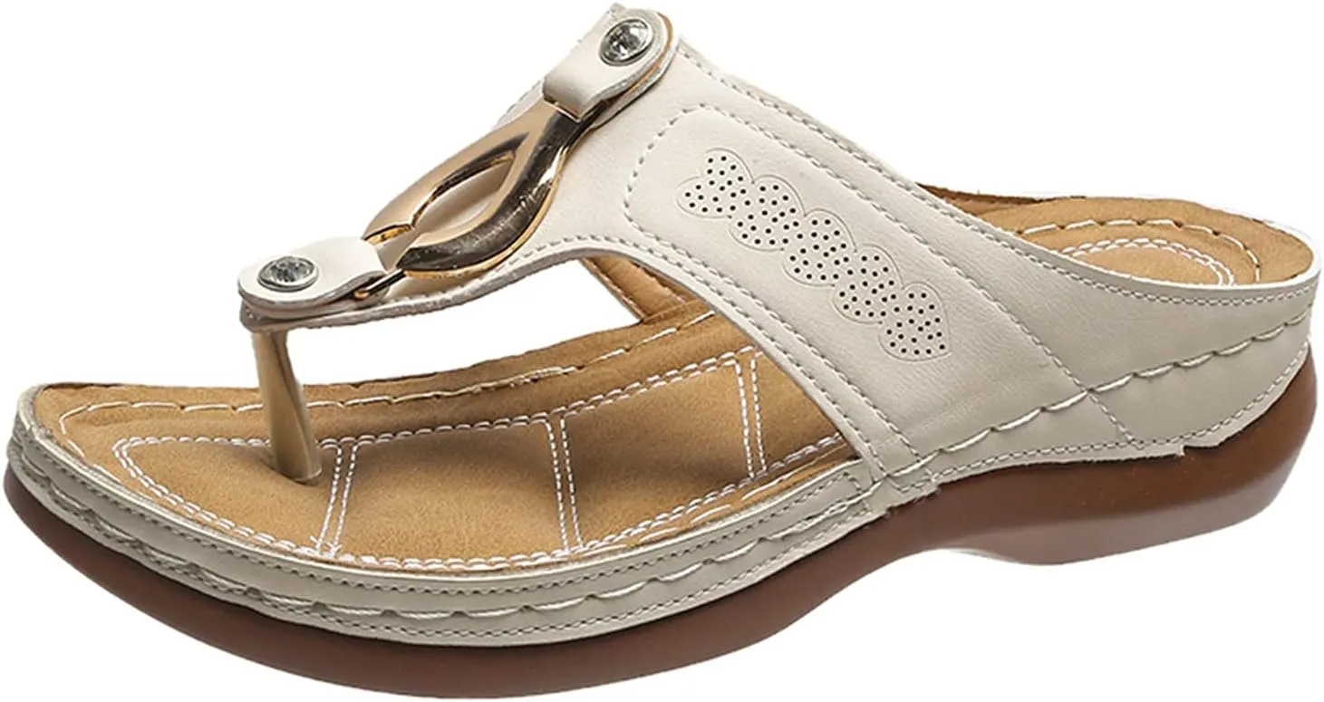 Sandals Women Comfortable, Womens Comfy Orthotic Sandals Comfortable Orthopedic Sandals Arch Support Slide Sandals
