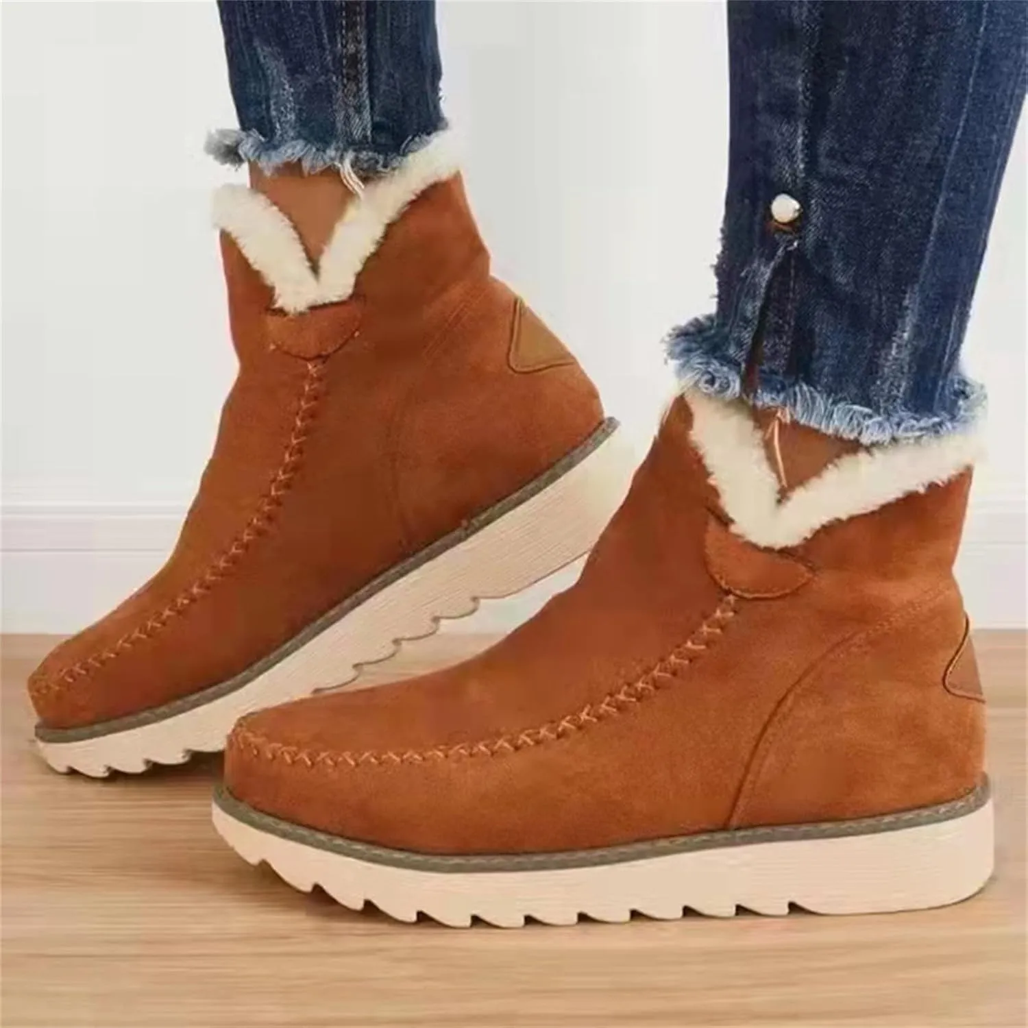 SBGMoSJ Snowboarding Boots Womens Womens Winter Boots Waterproof Tall Womens Winter Boots 8.5 Wide Outdoor Boots Women Warm Botas Contra El Agua Para Mujer