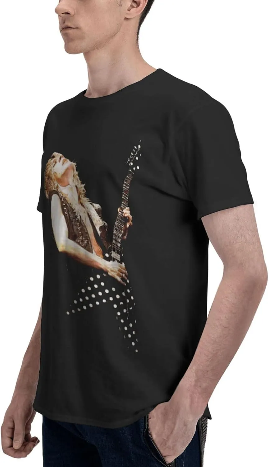 Shirt Men Short Sleeve Crew Neck T-Shirt Casual Fun Rock Printed Tee