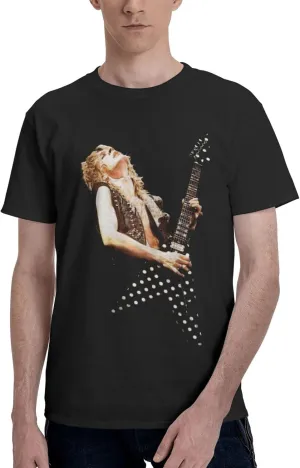 Shirt Men Short Sleeve Crew Neck T-Shirt Casual Fun Rock Printed Tee