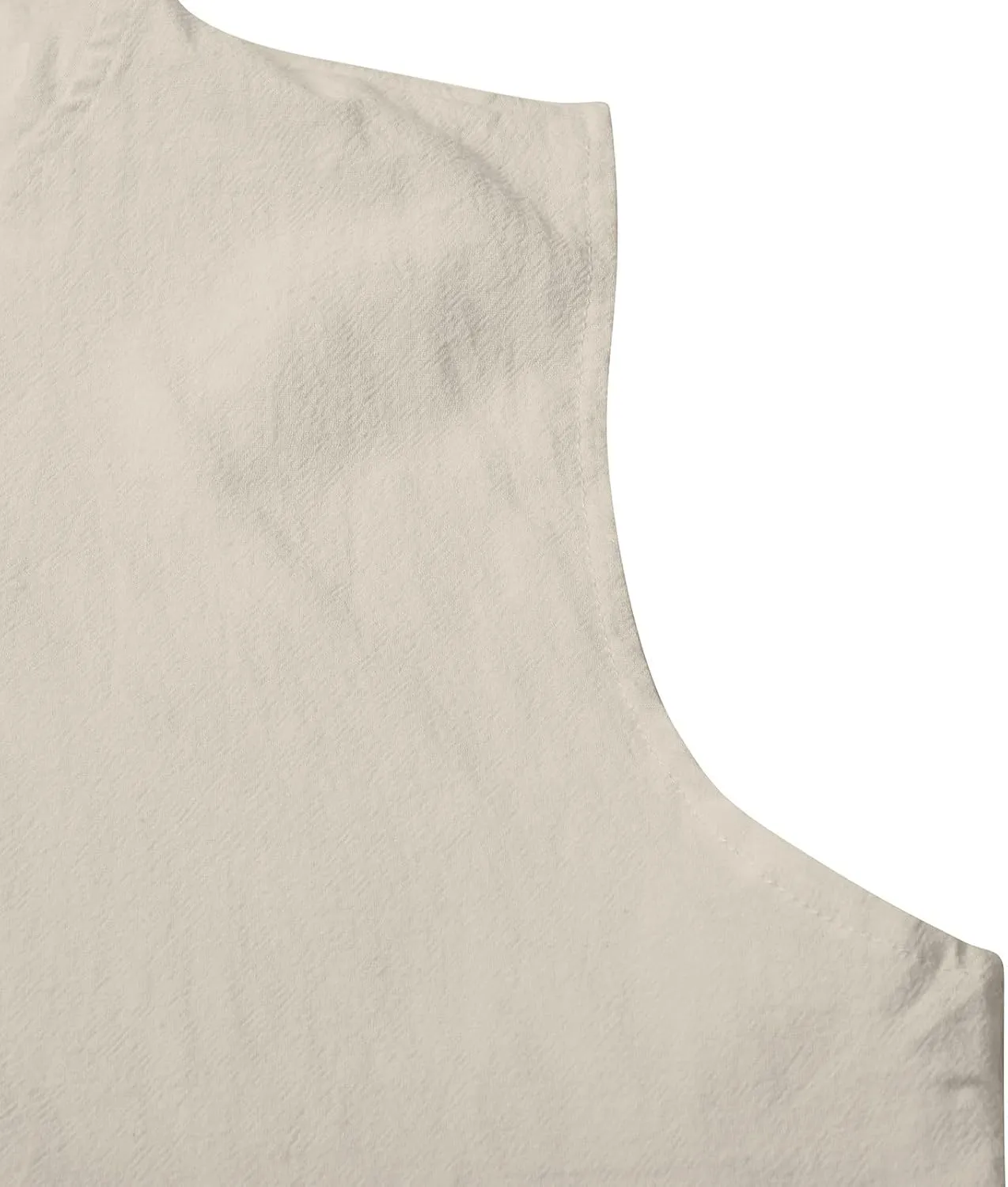 Sleeveless Hoodies for Men Cotton Linen Button Up Hooded Shirts Breathable Drawstring Summer Vacation Beach Tops