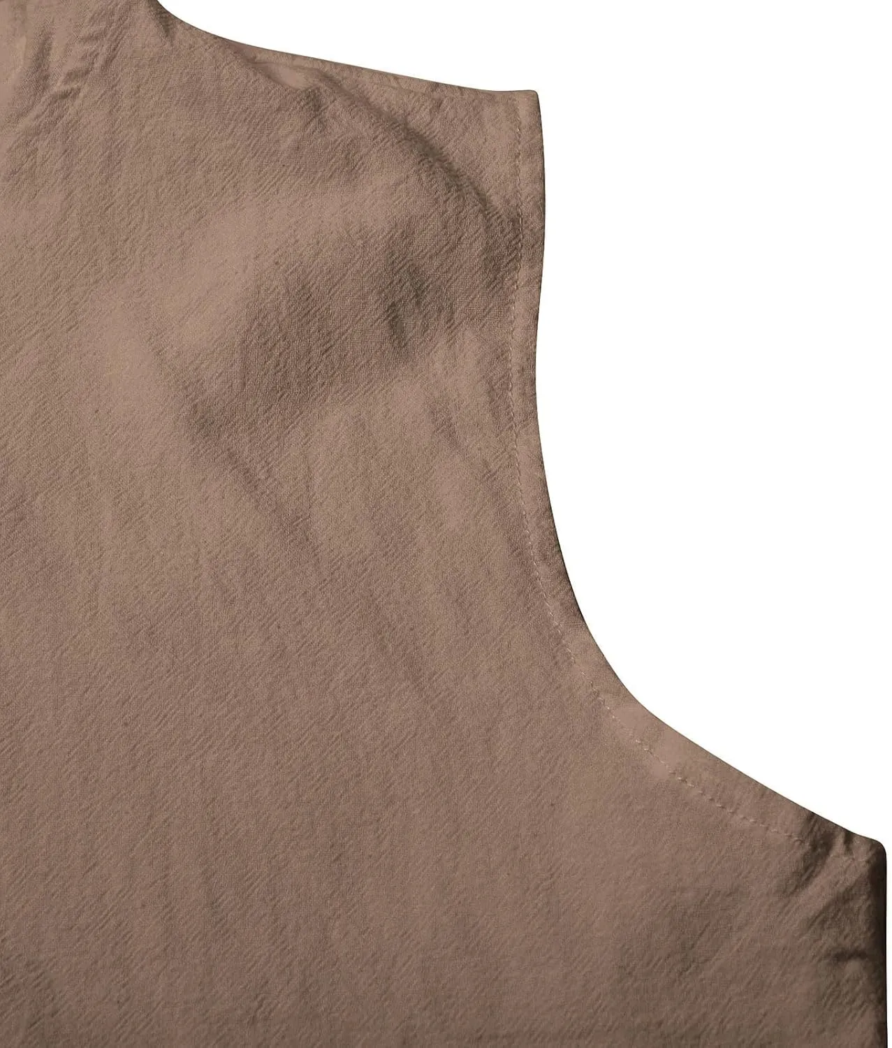 Sleeveless Hoodies for Men Cotton Linen Button Up Hooded Shirts Breathable Drawstring Summer Vacation Beach Tops