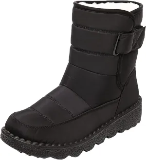 Slip on Winter Boots for Women Cute Snow Boot Women Wide Waterproof Winter Boots Slip on Womens Wide Snow Boots for Women Waterproof Botas De Invierno Contra Agua Mujer
