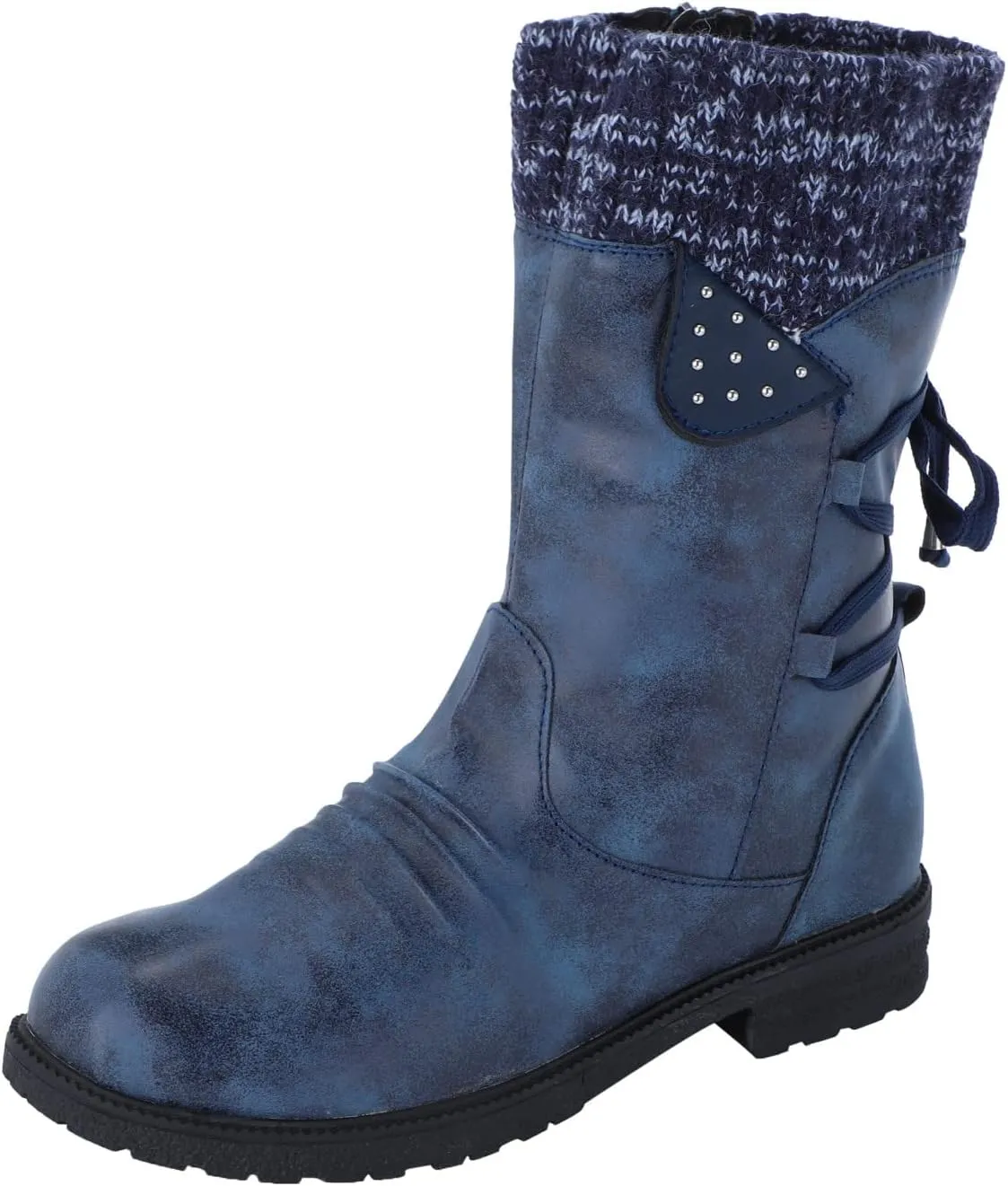 Slip on Winter Boots for Women Tall Womens Tall Waterproof Rubber Boots R Warm for Snow Women's Leather Winter Boots White Snow Boots Waterproof Calf Botas De Invierno Para Mujeres Bajitas