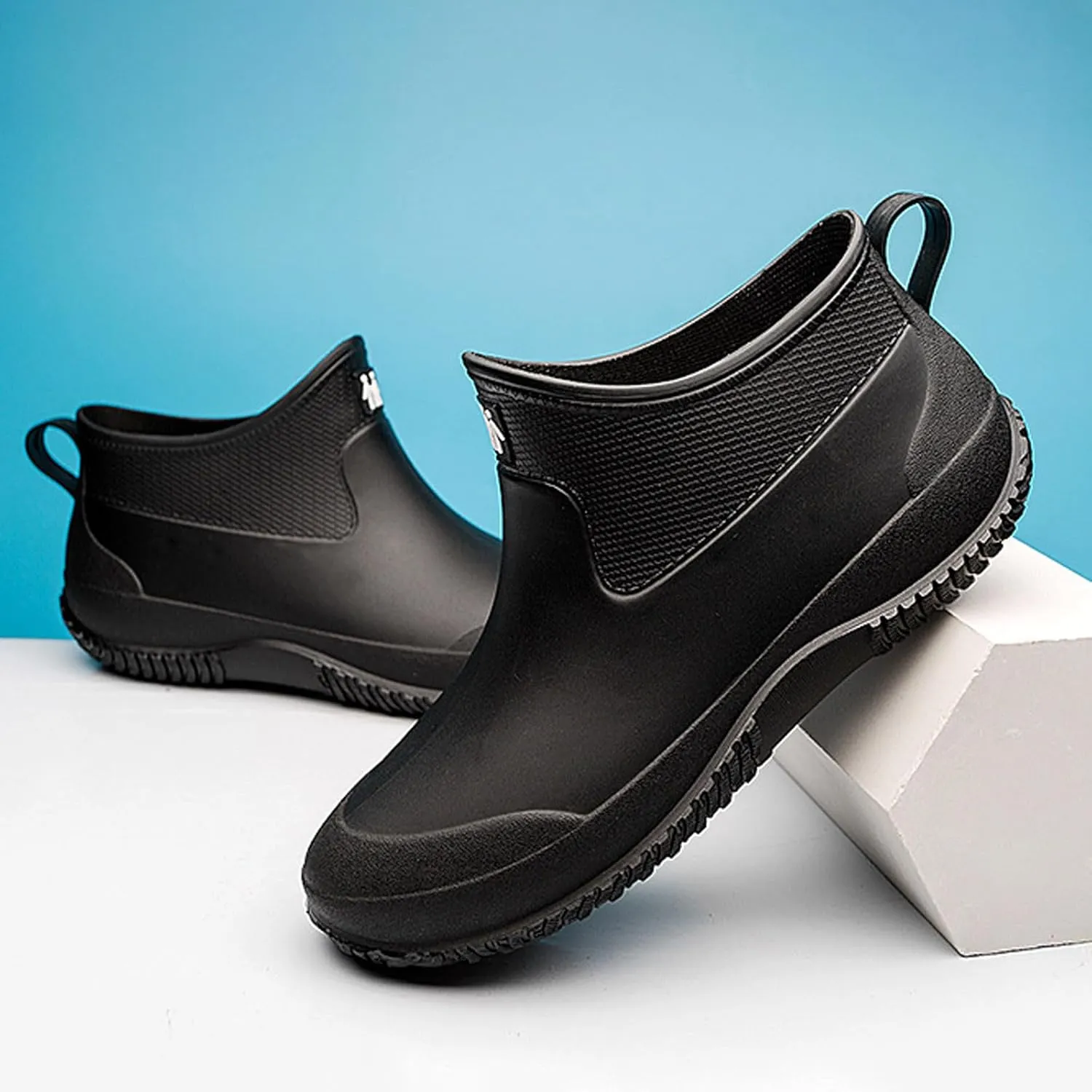 Slip Women's Rain Shoes Korean Version Solid Color Fashion Short Tube Women's Water Shoes Cute Shoes Women Boots