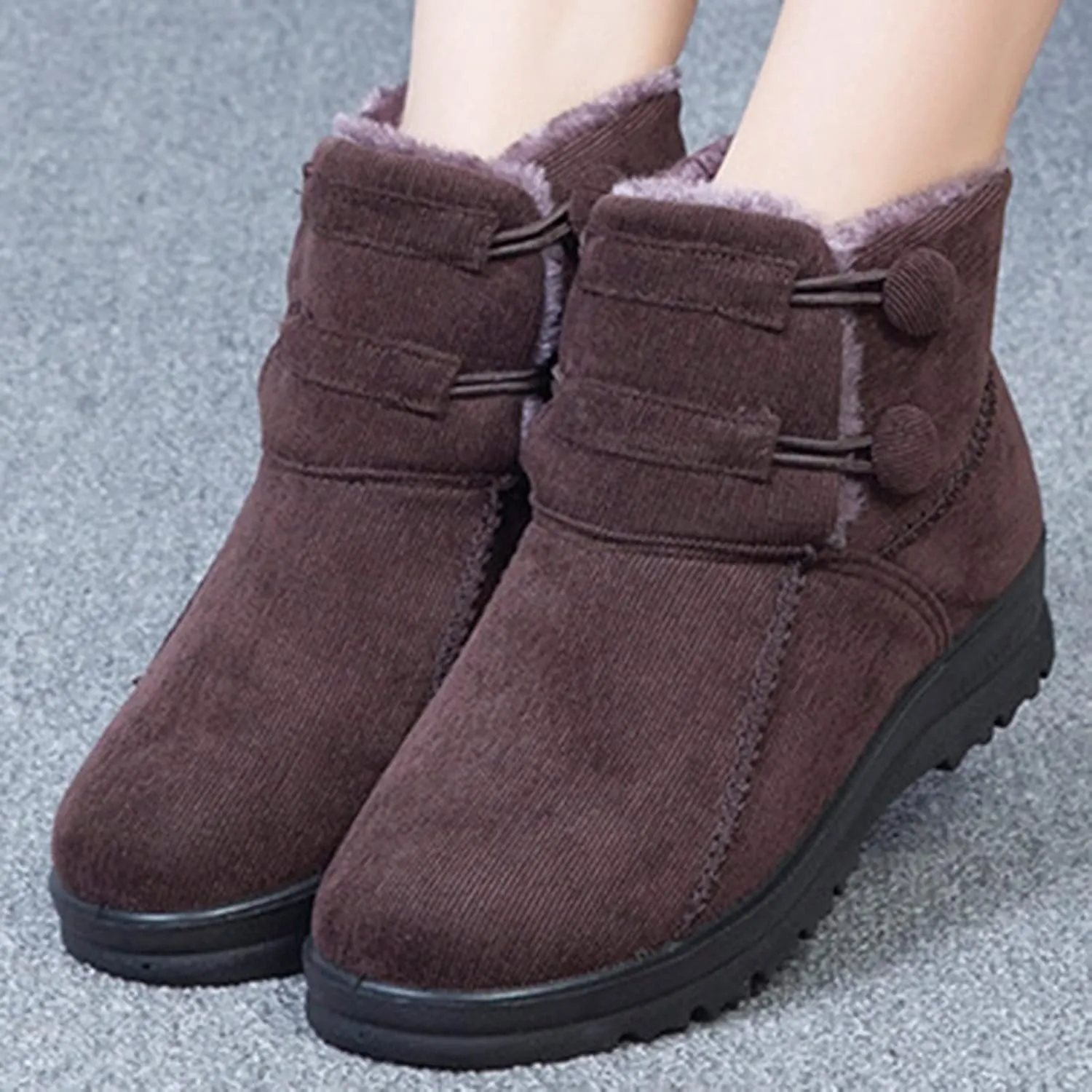 Snow Boots for Women Cute Calf High Womens Insulated Waterproof Winter Snow Boots Winter Hiking Shoes for Women Waterproof Snow Winter Women Boots Ankle Botas Termicas Para Mujer Frio