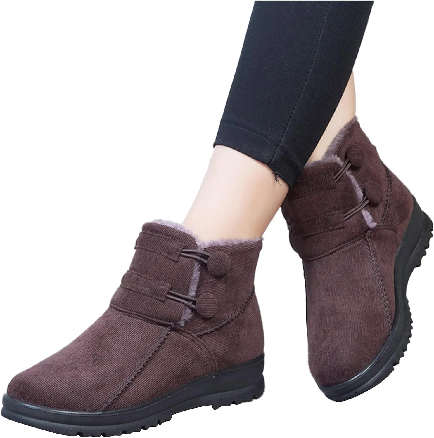 Snow Boots for Women Cute Calf High Womens Insulated Waterproof Winter Snow Boots Winter Hiking Shoes for Women Waterproof Snow Winter Women Boots Ankle Botas Termicas Para Mujer Frio