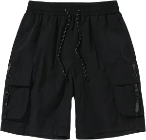 Stylish Shorts for Men Waistband Drawstring Summer Casual Shorts Big & Tall Relaxed Fit Work Shorts
