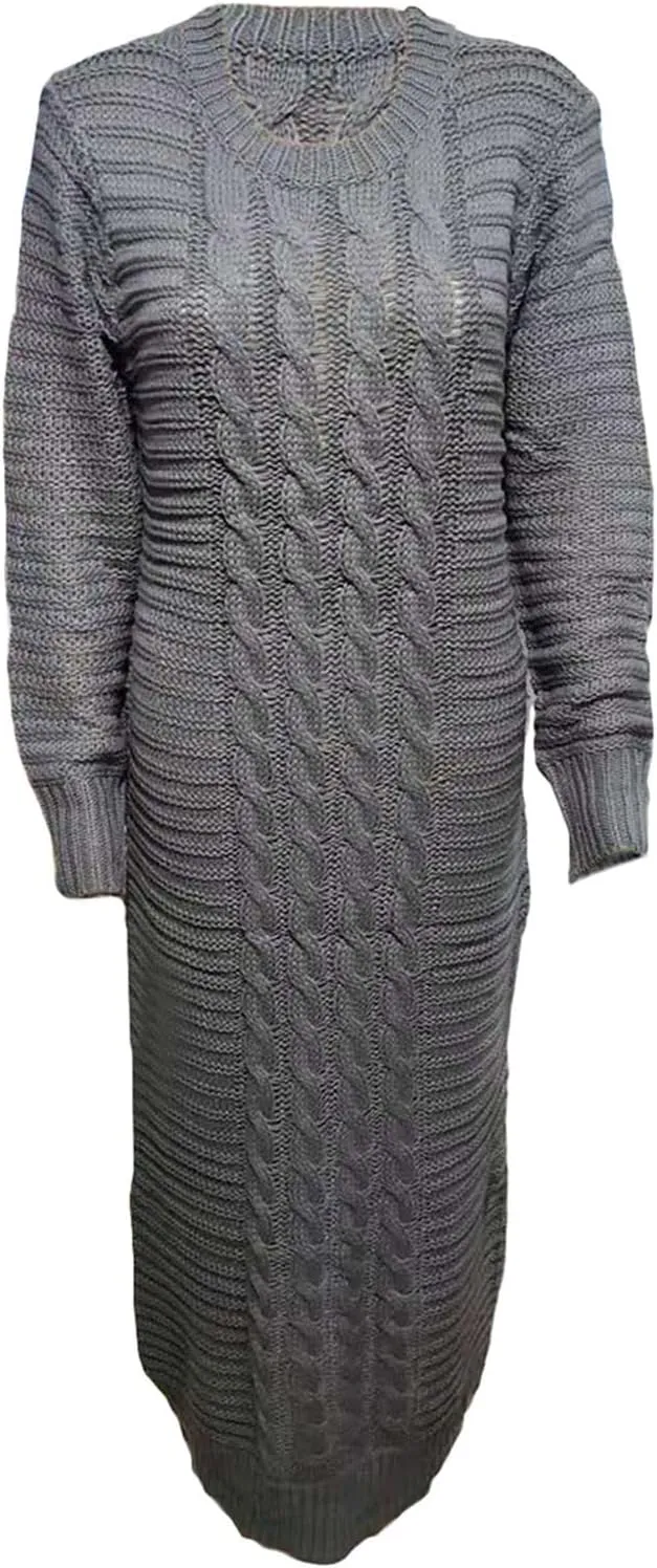 Sweater Dresses for Women,Sexy Bodycon Long Sleeve Dress for Winter Plus Size Pullover Dress for Party Evening