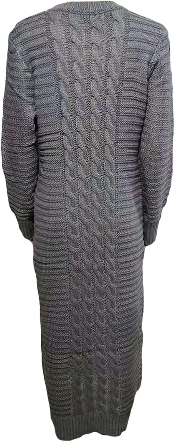 Sweater Dresses for Women,Sexy Bodycon Long Sleeve Dress for Winter Plus Size Pullover Dress for Party Evening