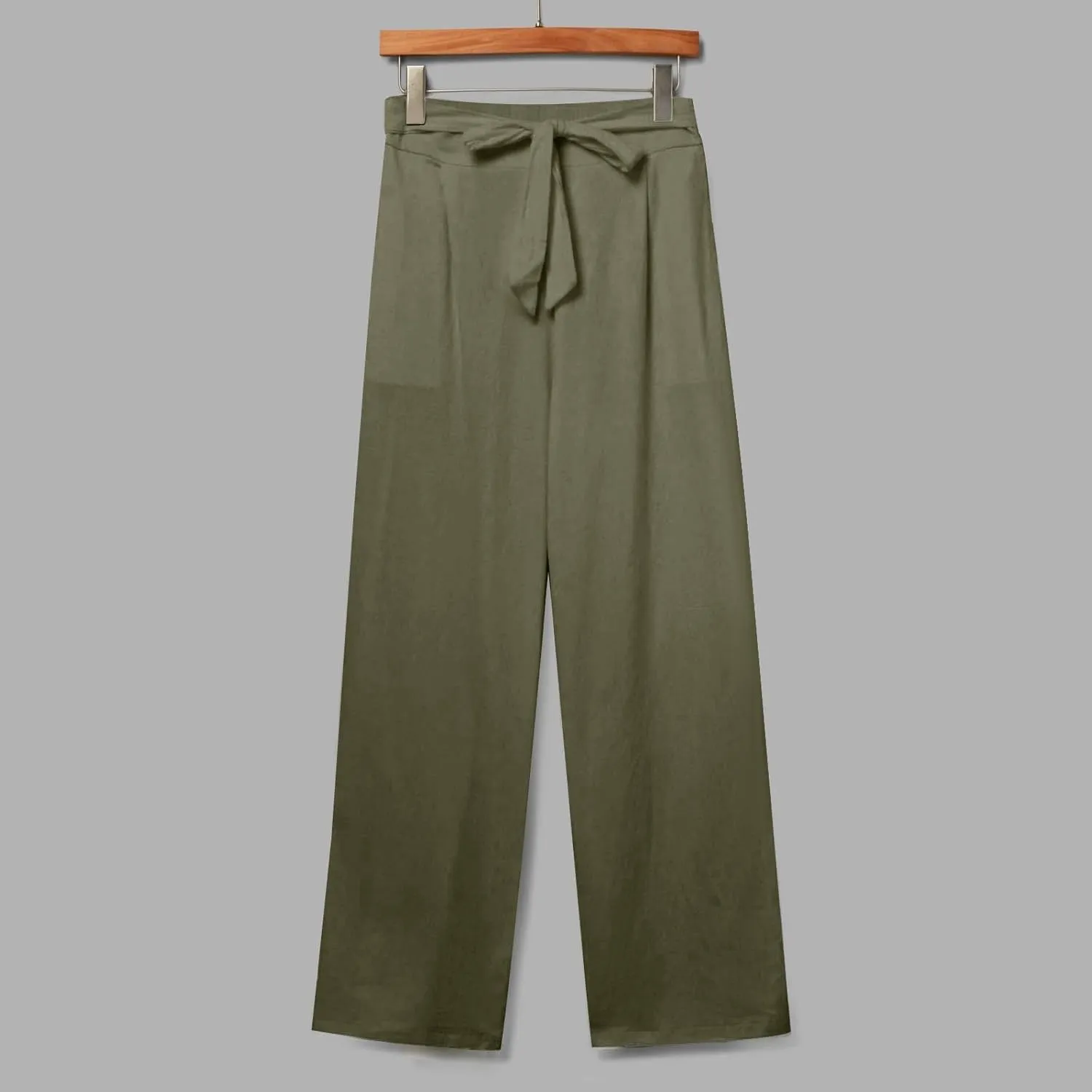 TARIENDY Petite Pants for Women Dressy Ladies 2025 Summer Comfy Outfits Casual high Waist Pants Elastic Drawstring Trousers