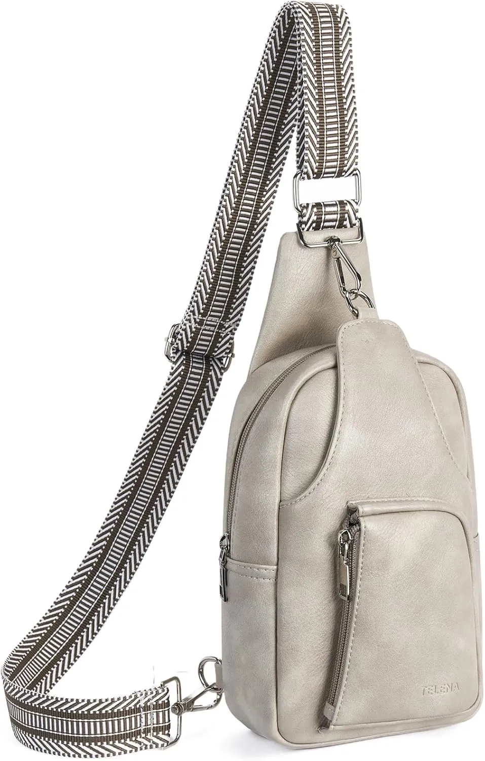 Telena Large Sling Bag Crossbody Bags for Women Fanny Packs Cross Body with Adjustable Strap