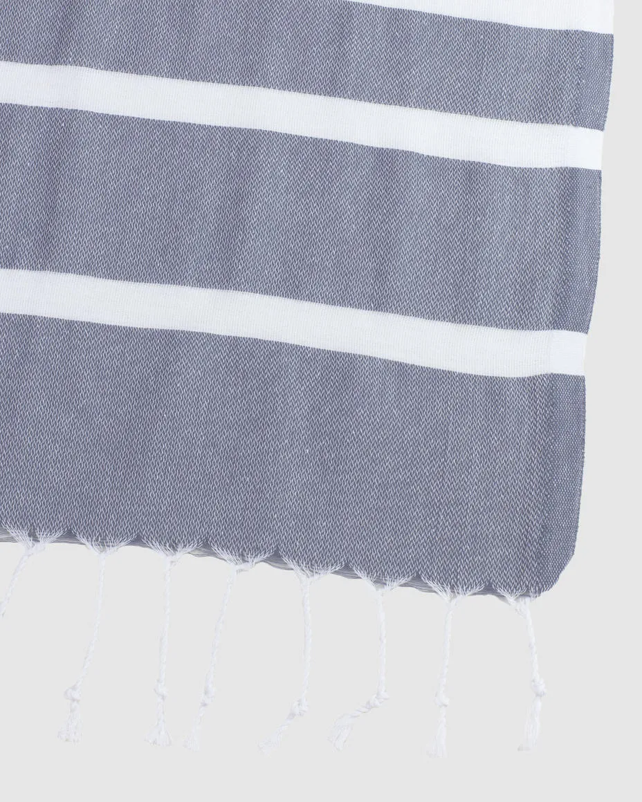 Thin Turkish Dog Towel - Dark Grey