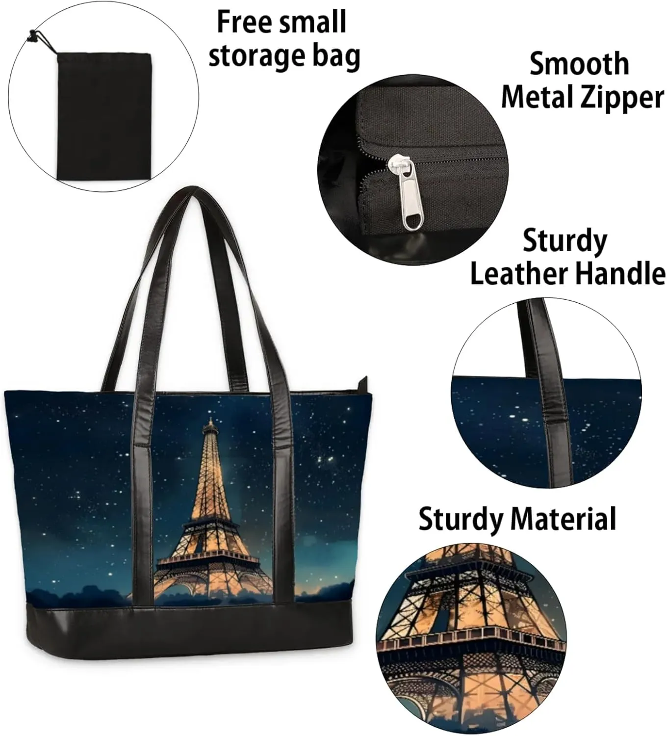 Tote Bag for Women with Zipper, Laptop Tote Bags Laptop Sleeve Case Shoulder Bag Messenger Bags