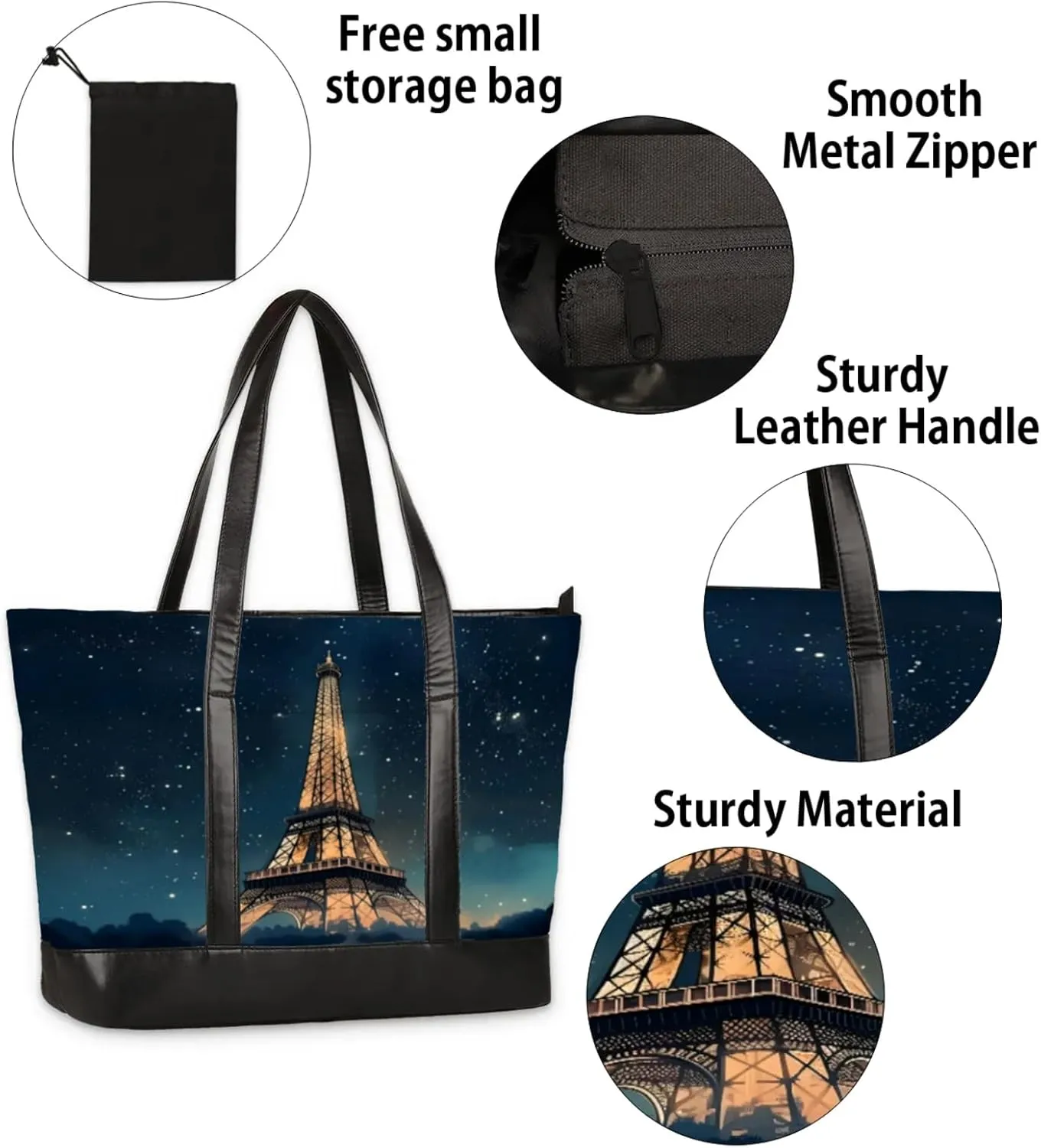 Tote Bag for Women with Zipper, Laptop Tote Bags Laptop Sleeve Case Shoulder Bag Messenger Bags