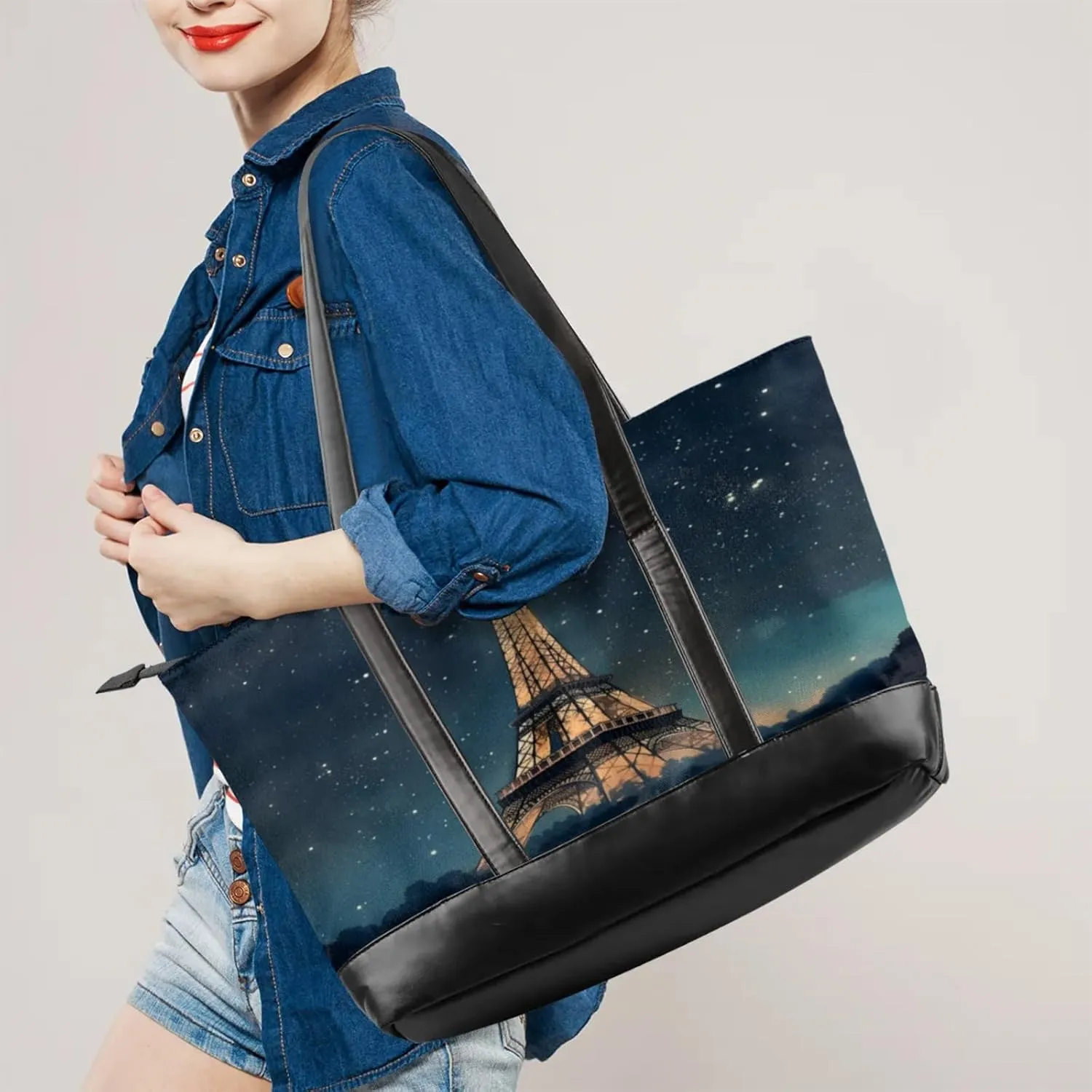 Tote Bag for Women with Zipper, Laptop Tote Bags Laptop Sleeve Case Shoulder Bag Messenger Bags