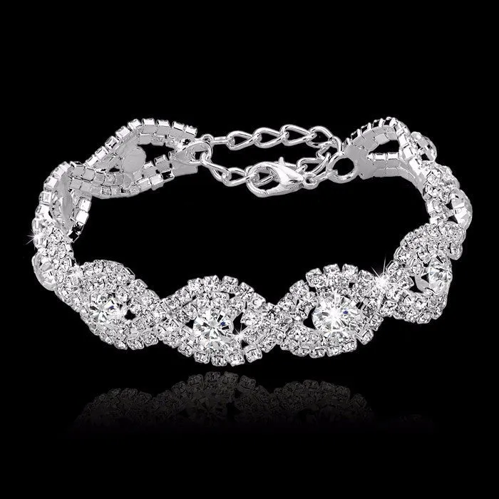 TouchHeart Femme Silver Plated Bracelet