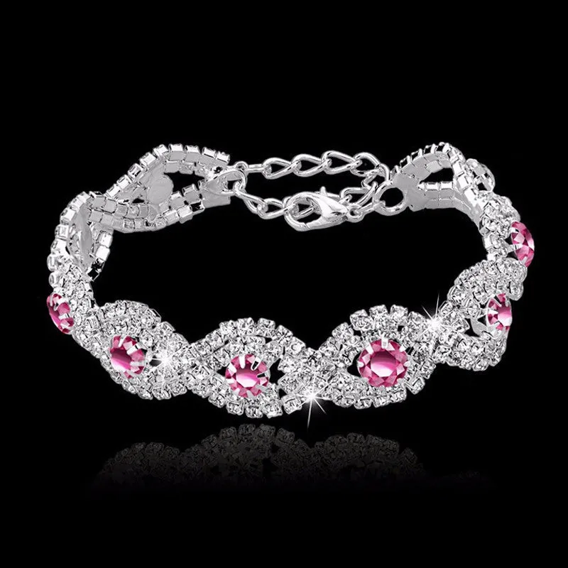 TouchHeart Femme Silver Plated Bracelet