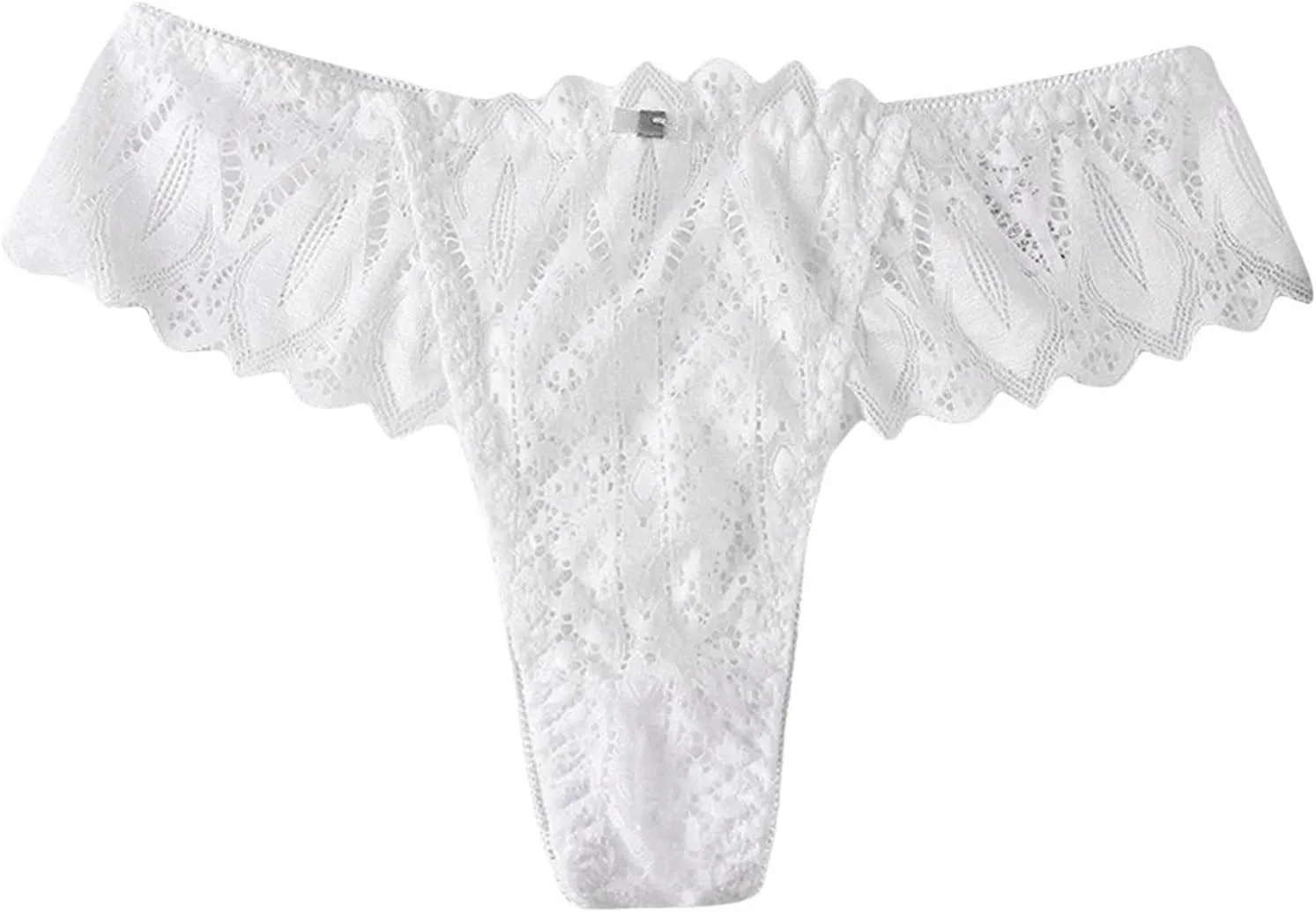 Underwear for Women High Waisted Lace Trim Thong Seamless Panties Breathable Seamless Soft Briefs Panty Underwears