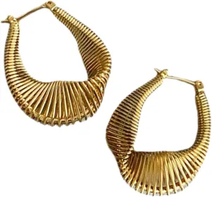 VALICLUD Elegant Minimalist Spring Hoop Earrings Dangle Earrings for Women Fashion Statement