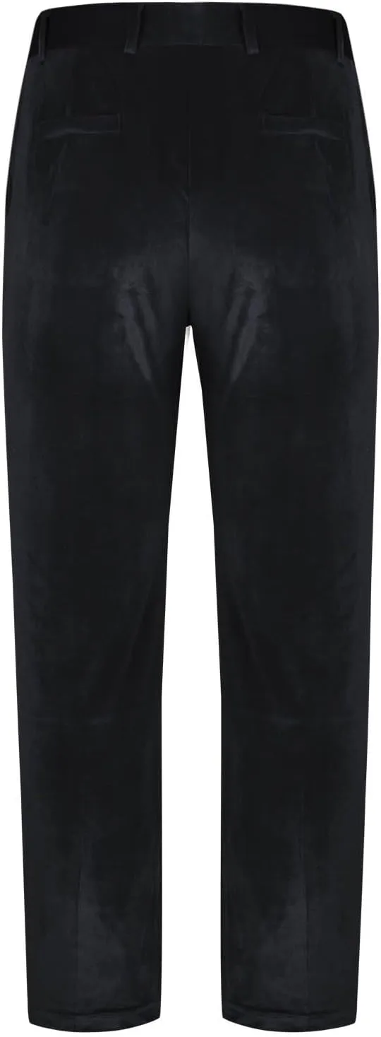 Velvet Slim Fit Pants Men Stretchy Elegant Comfortable Party Stylish Formal Trousers Soft Evening Event