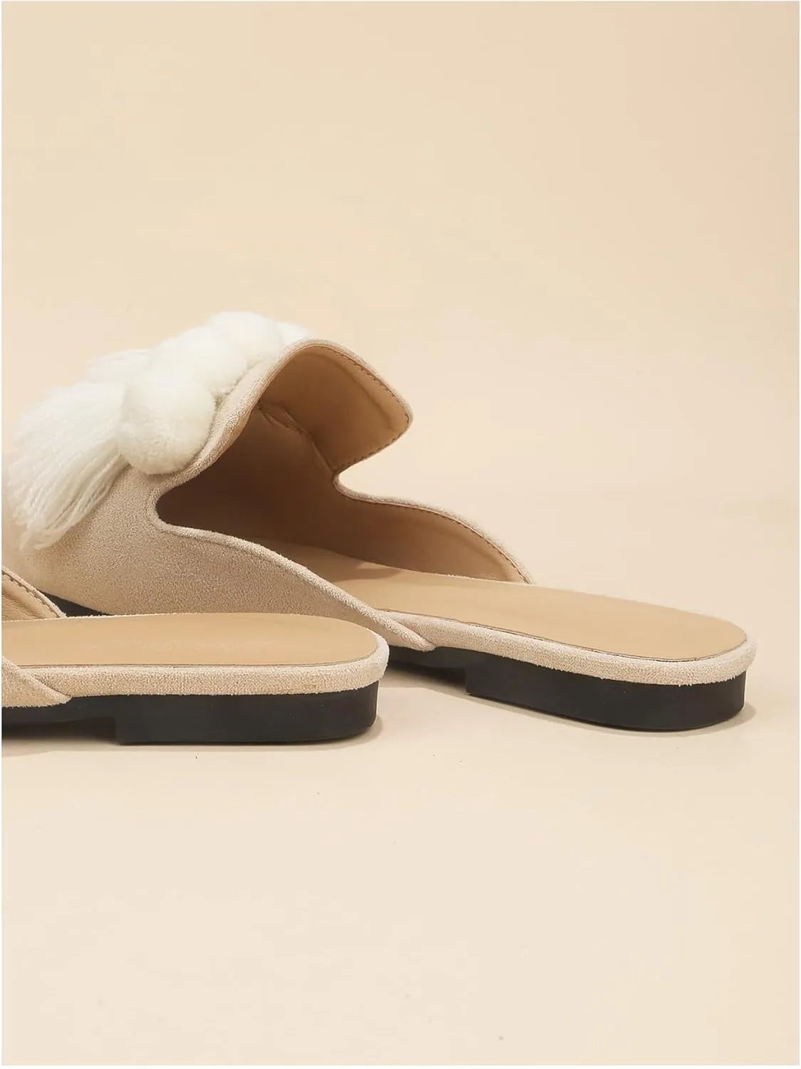 Verdusa Mules for Women 2025 Dress Shoes Slip On Flats Comfortable Pointed Toe Mules Dressy Casual Loafers