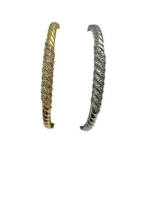 Wave CZ Bangle