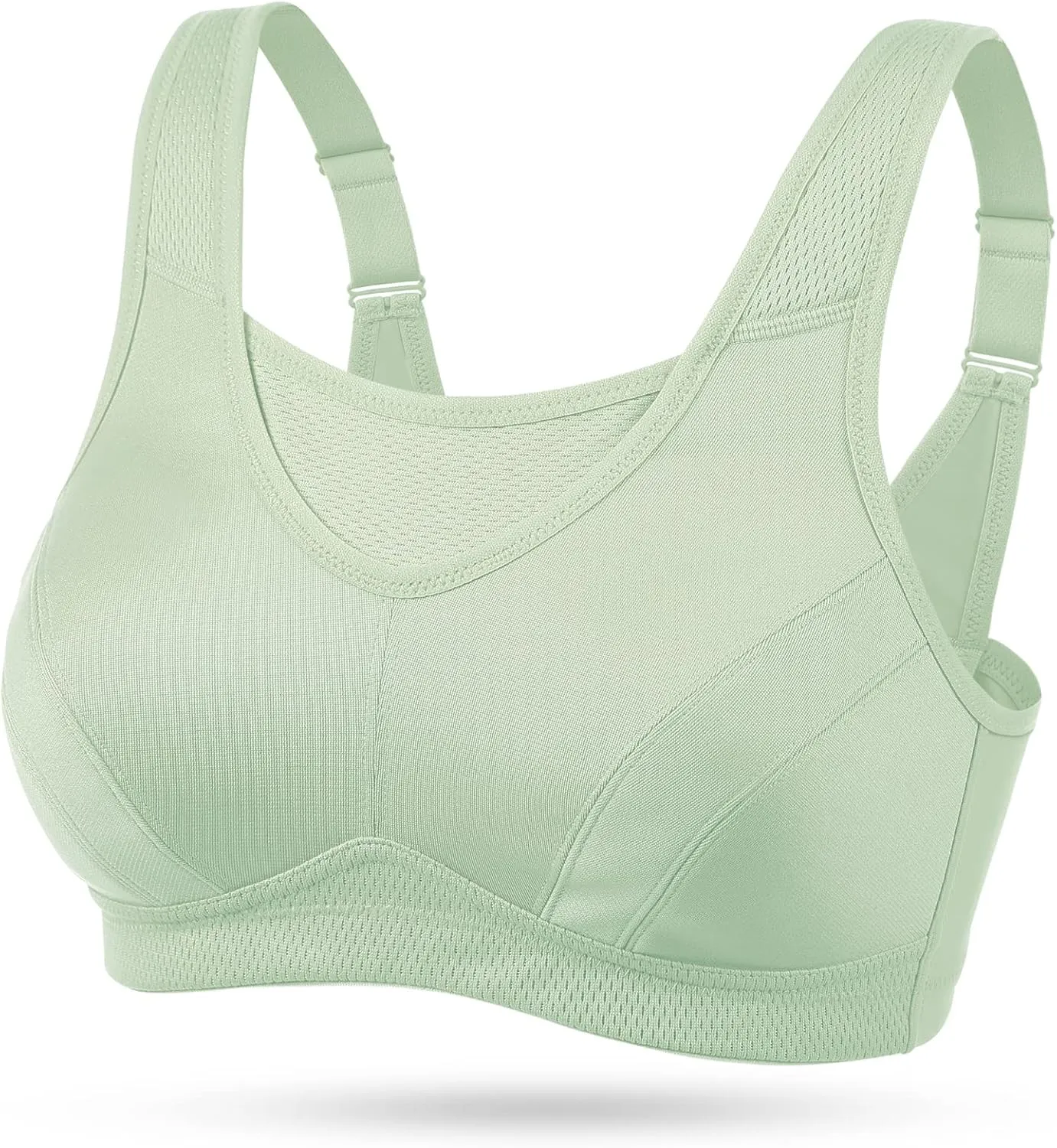 Wingslove High Impact Sports Bras for Women Plus Size Non Padded Wirefree Workout Bra Bounce Control
