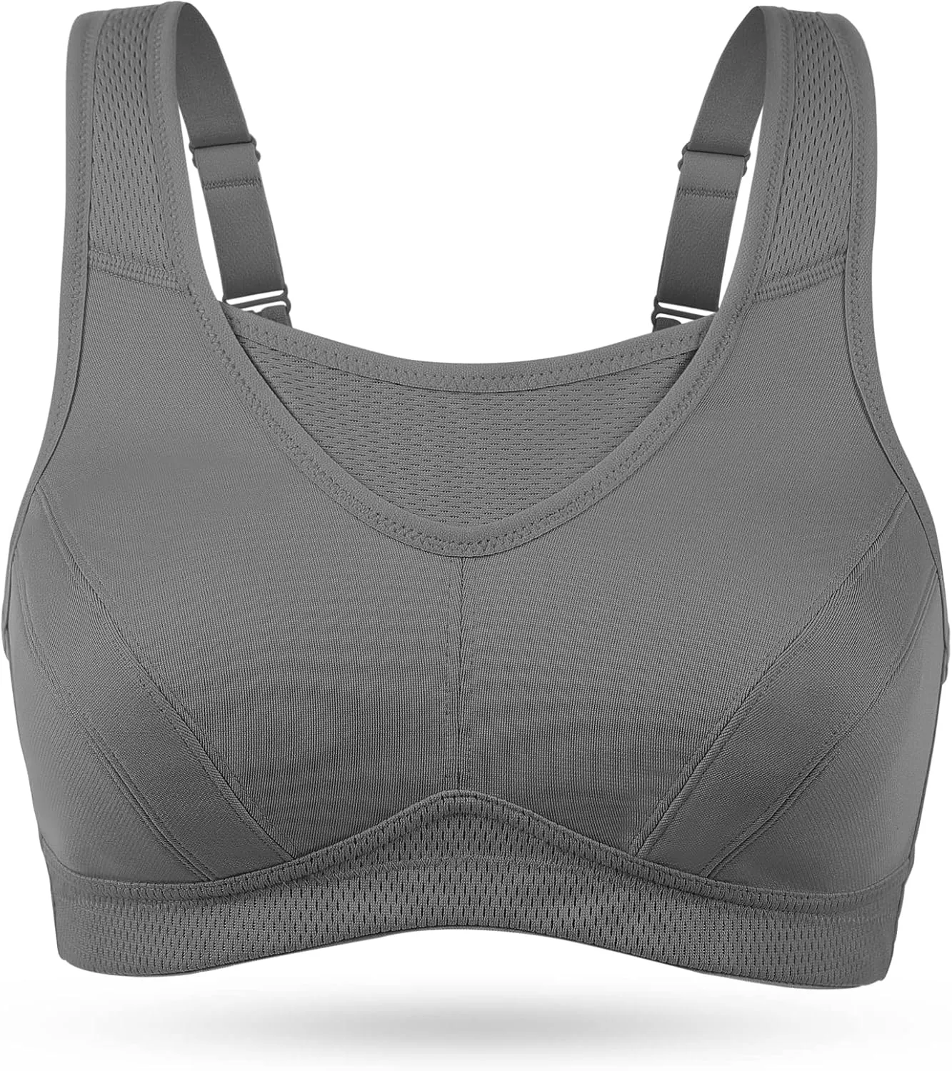 Wingslove High Impact Sports Bras for Women Plus Size Non Padded Wirefree Workout Bra Bounce Control