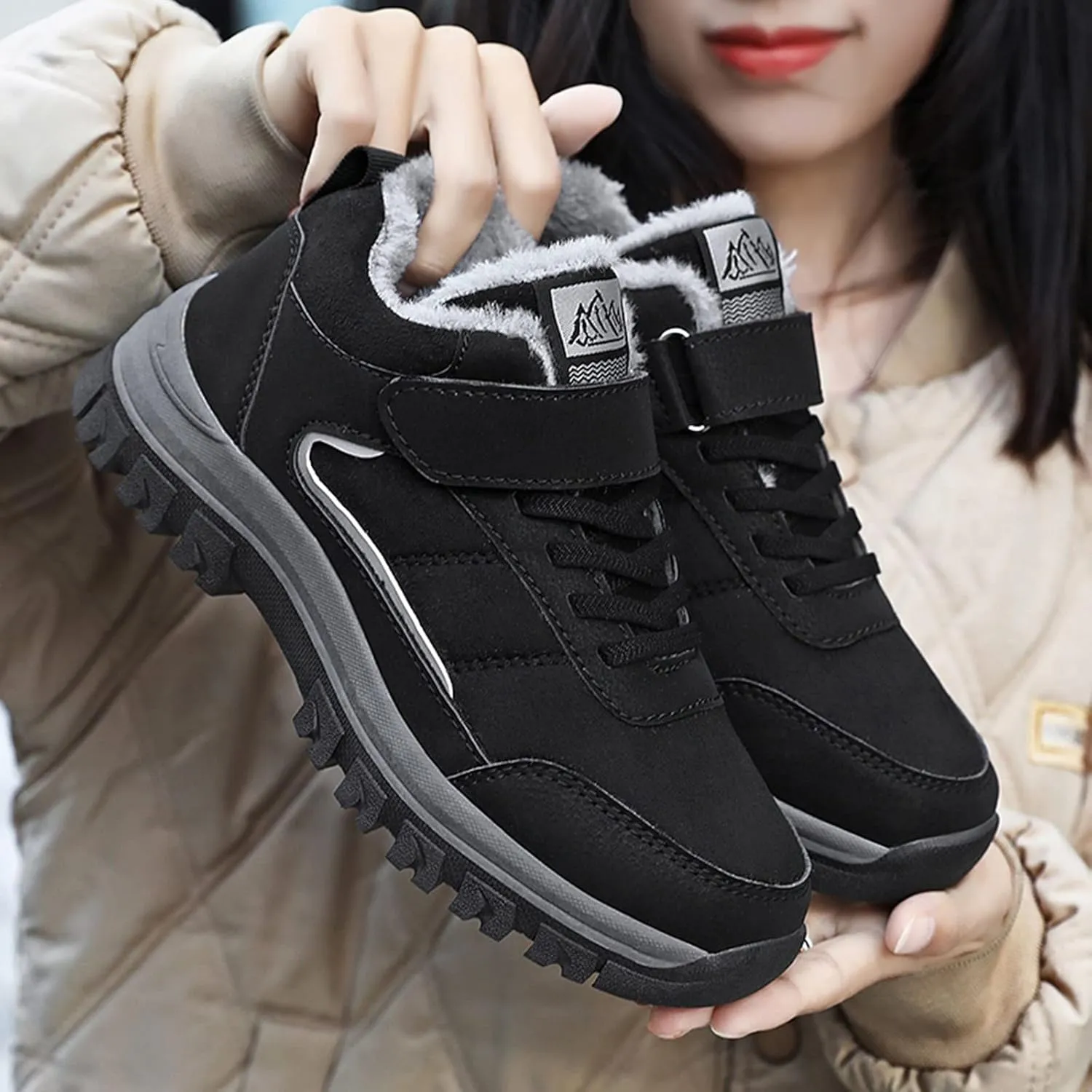 Winter Boots for Women Cute Women's Waterproof Boots Wide Width Ankle Snow Boots Womens Size 9 Womens Snow Shoes Waterproof Botas Para Invierno Mujer De Tacon