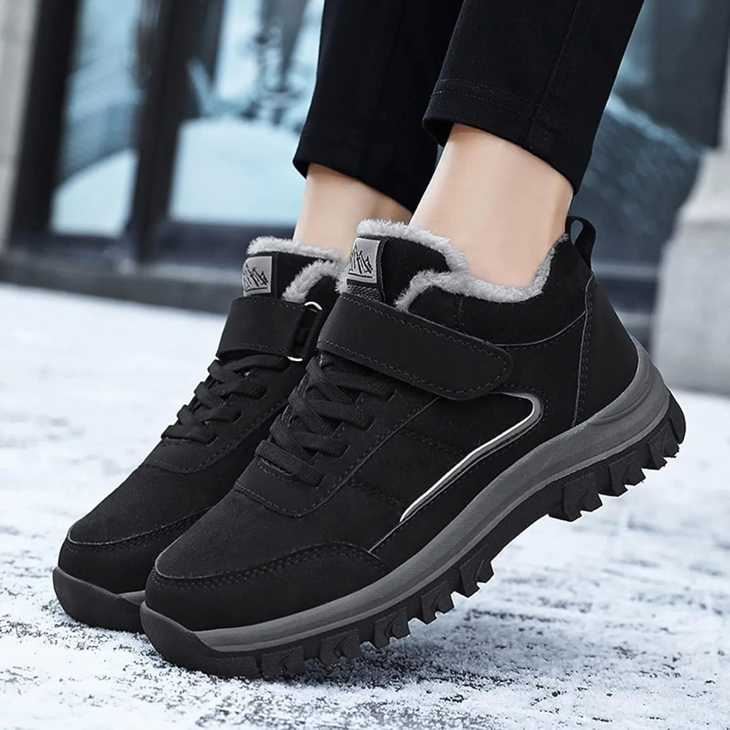 Winter Boots for Women Cute Women's Waterproof Boots Wide Width Ankle Snow Boots Womens Size 9 Womens Snow Shoes Waterproof Botas Para Invierno Mujer De Tacon