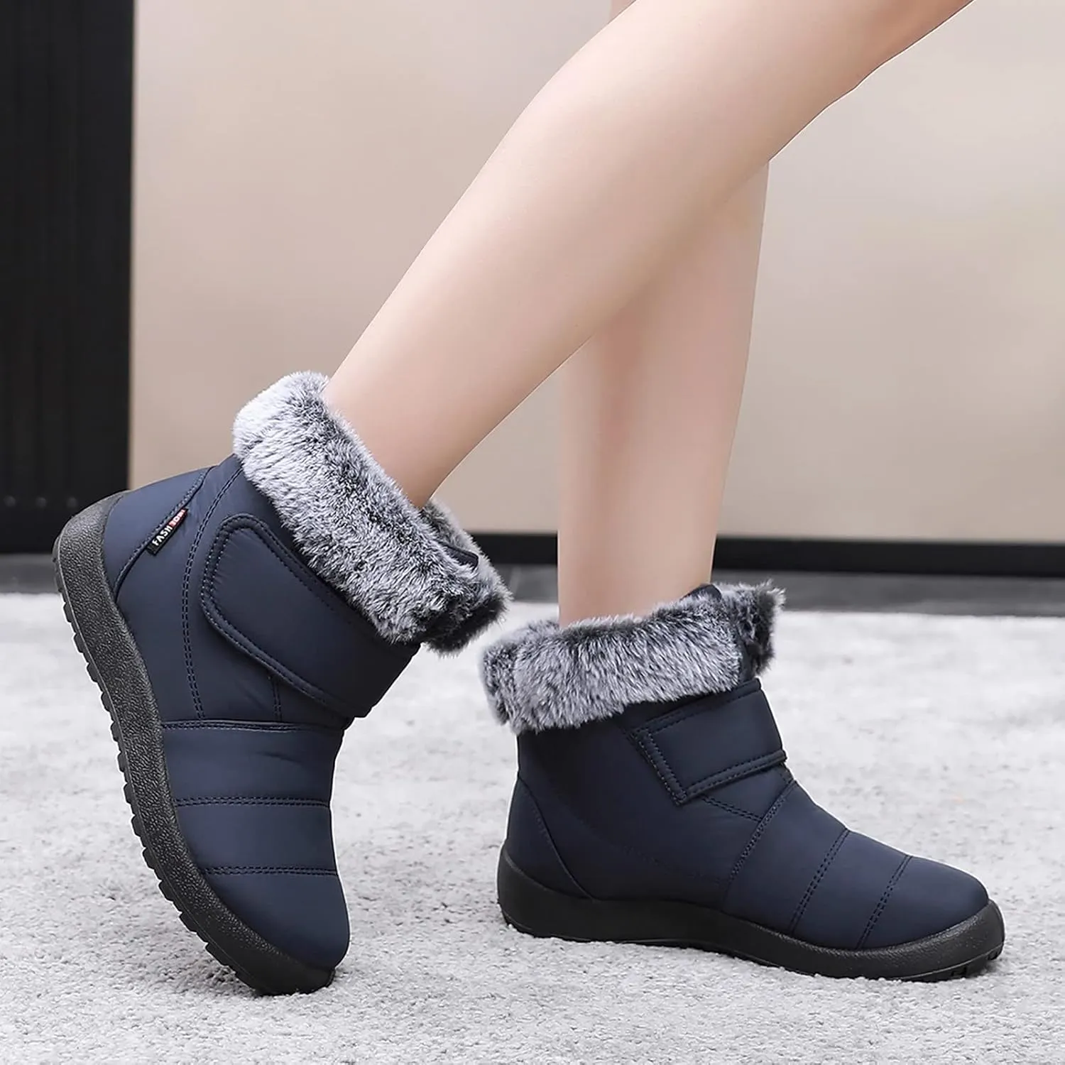 Winter Boots for Women Waterproof Snow Wide Width Women Snow Boot Womens Size 9 Winter Boots Zip Up Winter Boots for Women Waterproof Botas Para Mujer De Invierno De Vestir Elegantes Con Tacon