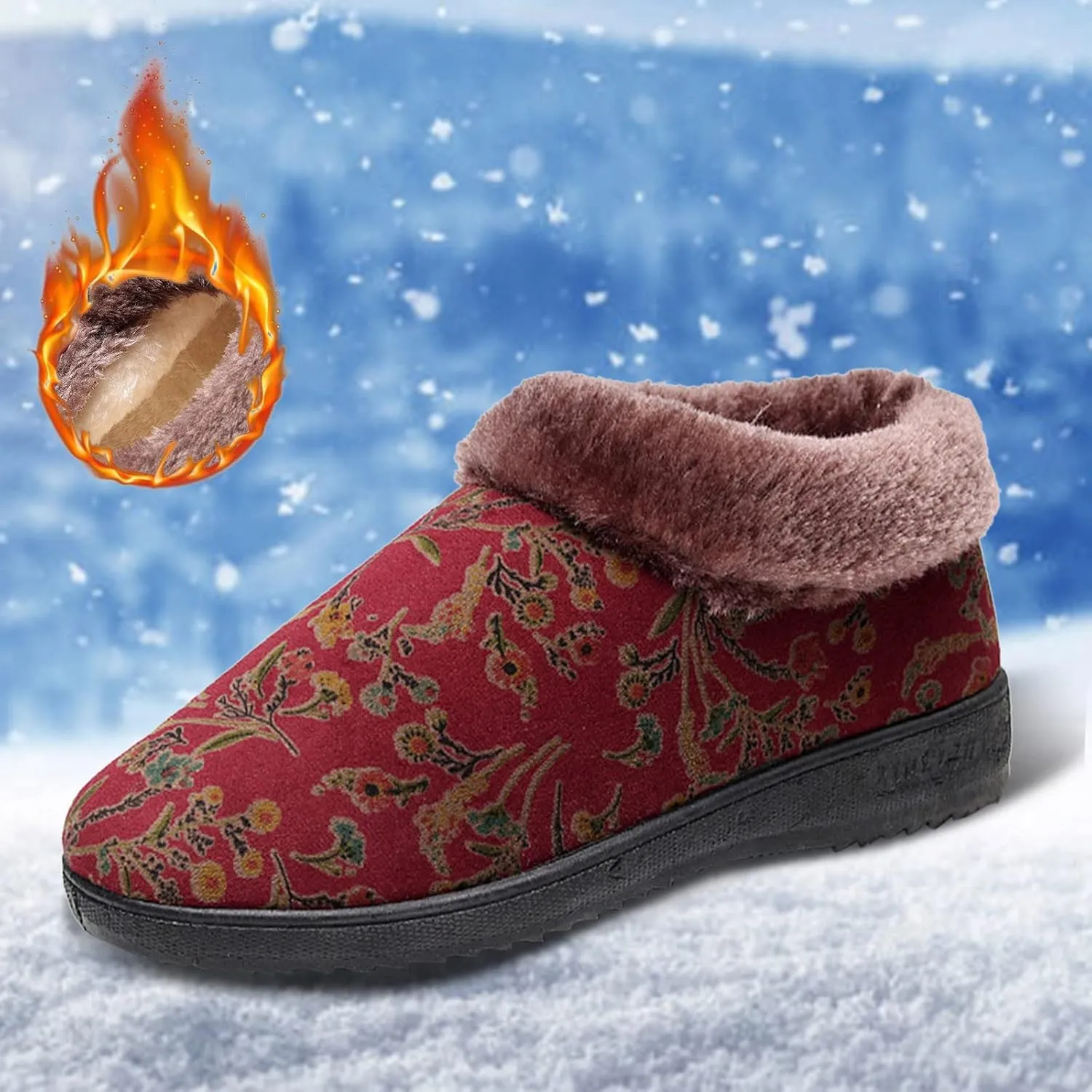 Winter Boots for Women Waterproof Thermal Womens Winter Snow Boots 2023 Cute Winter Boots for Women 2023 Winter Heavy Thermal Warm Wool Boots Socks Women Plus Size Snow Boots Extra Wide Calf