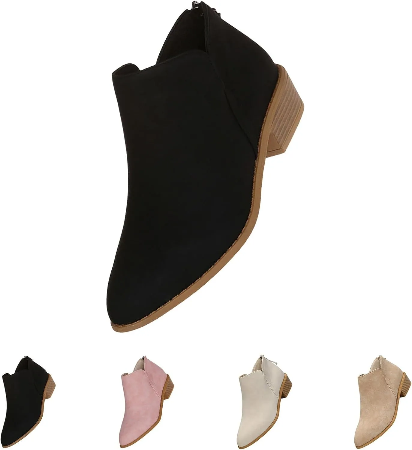 Womens Black Ankle Boots Botines Vaqueros Para Mujer Botas De Invierno Para Mujer Teacher for Women 2024 Womens Black Ankle Boots Arch Support Ankle Bootie for Women