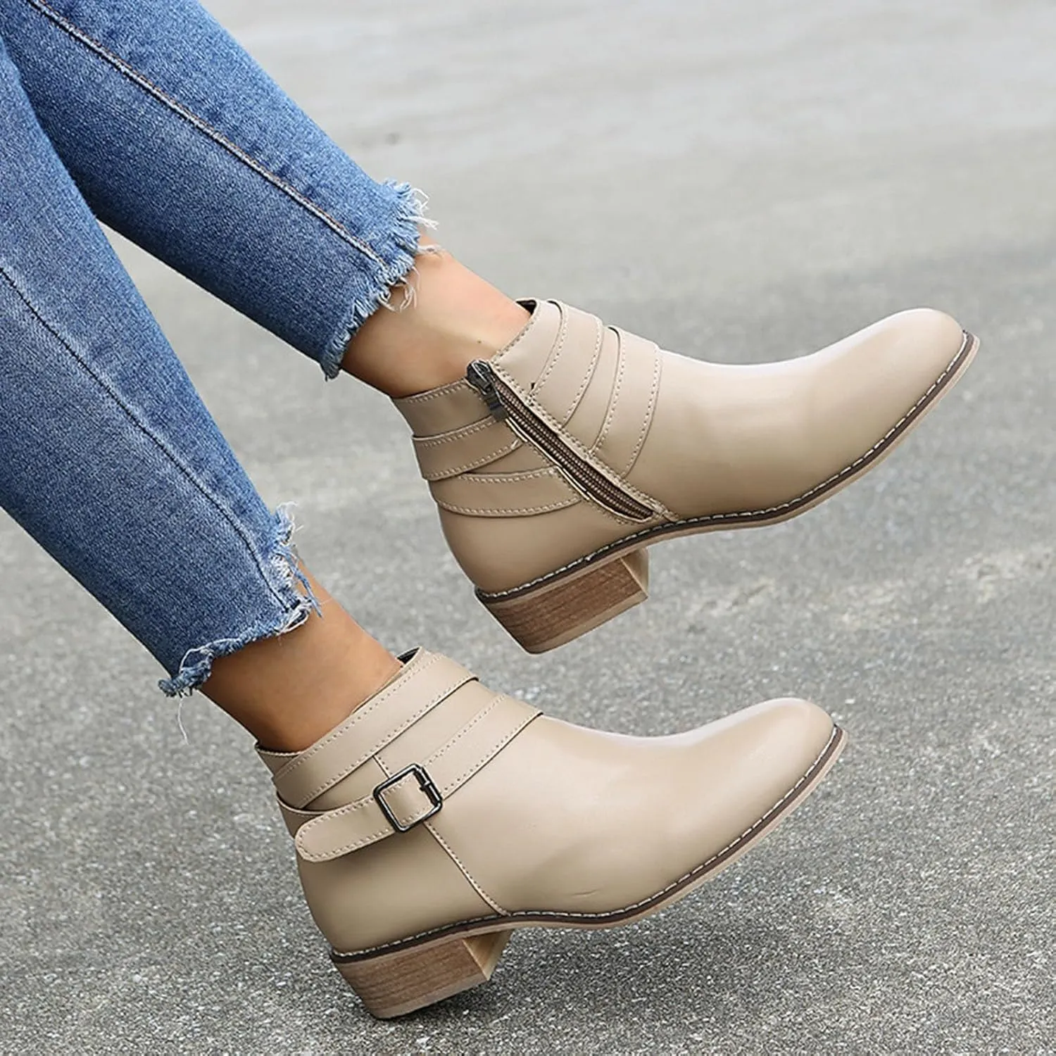 Women's Booties Botines De Mujer De Vestir Elegantes Black Boots Flat Women's Boots Wide Dress Ankle Boots Wide Width for Women Low Heel Black Wedge Ankle Booties