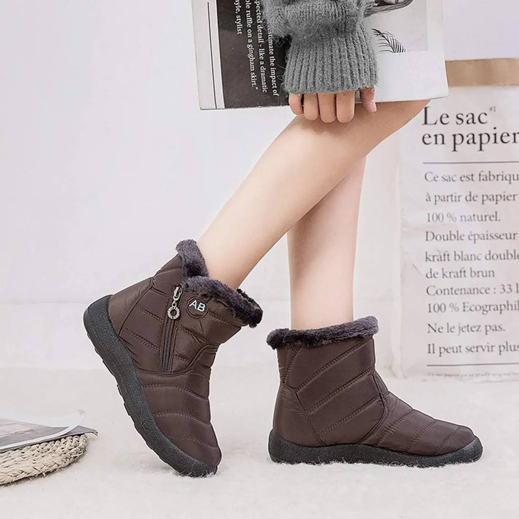 Womens Brown Snow Boots Size 11 Womens Winter Boots Size 12 Wide Width Winter Shoes for Women Waterproof Snow 8.5 Wide Width Womens Winter Boots Botas Negras De Invierno De Mujer