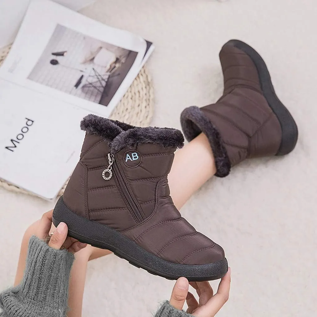Womens Brown Snow Boots Size 11 Womens Winter Boots Size 12 Wide Width Winter Shoes for Women Waterproof Snow 8.5 Wide Width Womens Winter Boots Botas Negras De Invierno De Mujer