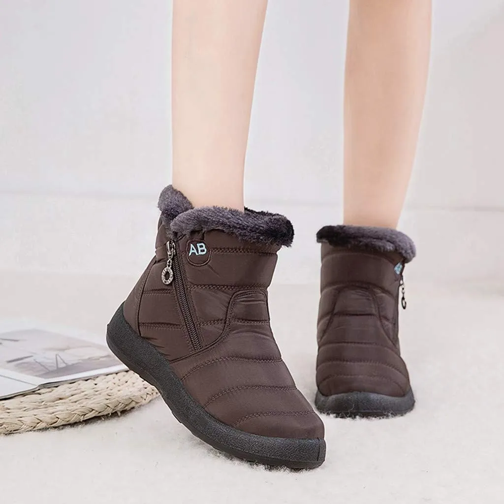 Womens Brown Snow Boots Size 11 Womens Winter Boots Size 12 Wide Width Winter Shoes for Women Waterproof Snow 8.5 Wide Width Womens Winter Boots Botas Negras De Invierno De Mujer
