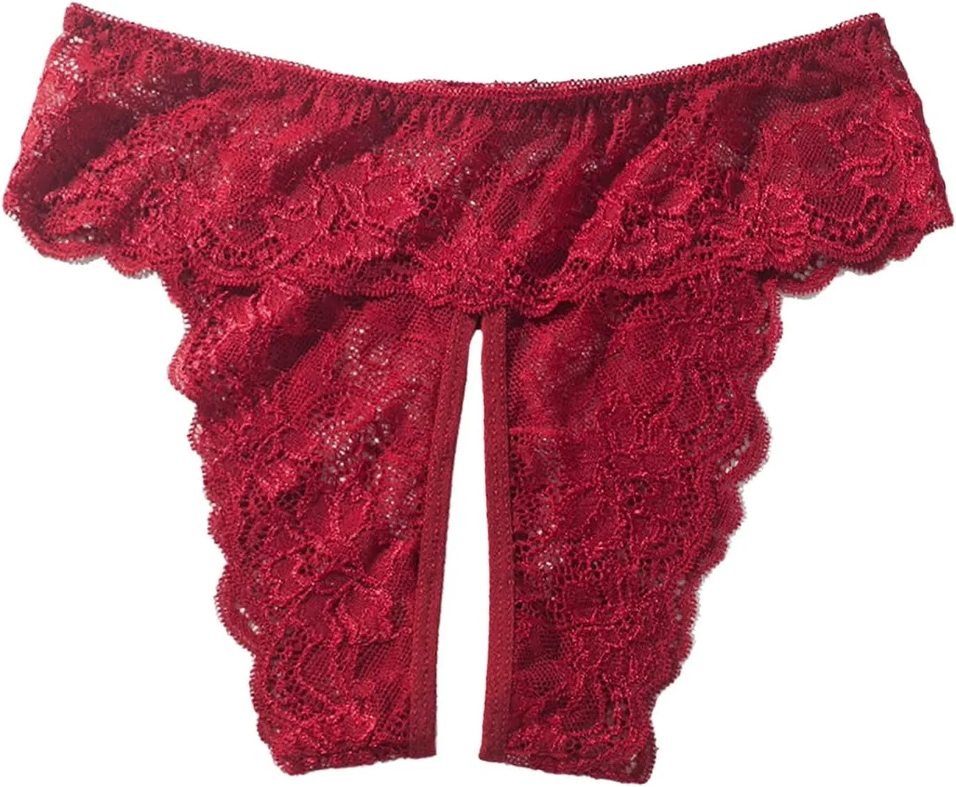 Women's Cotton Lace Briefs Underwear Mid-Rise Breathable Soft Seamless High Cut Cheeky Panties G-Strings