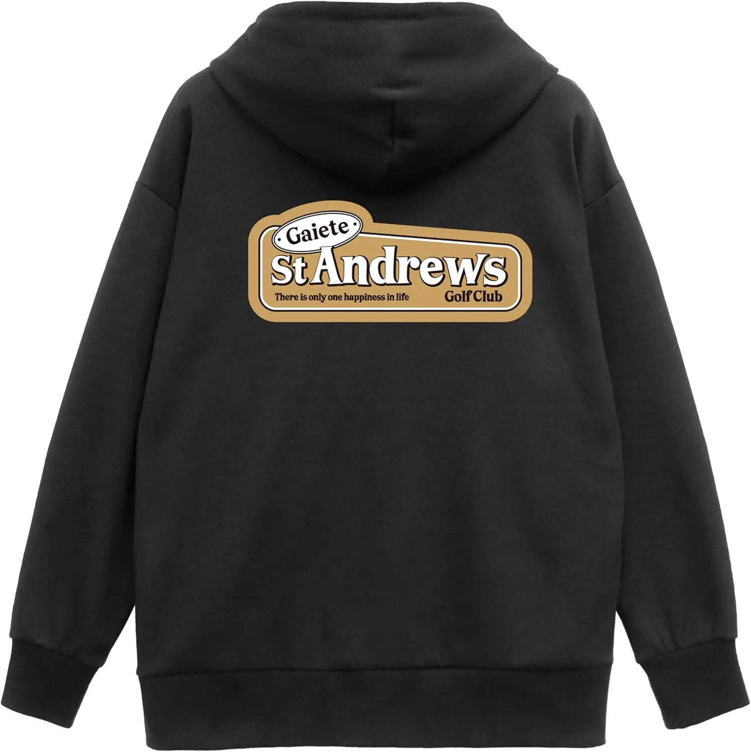 Women's Drop Shoulder Oversized Fun Graphic Zip Up Hoodie