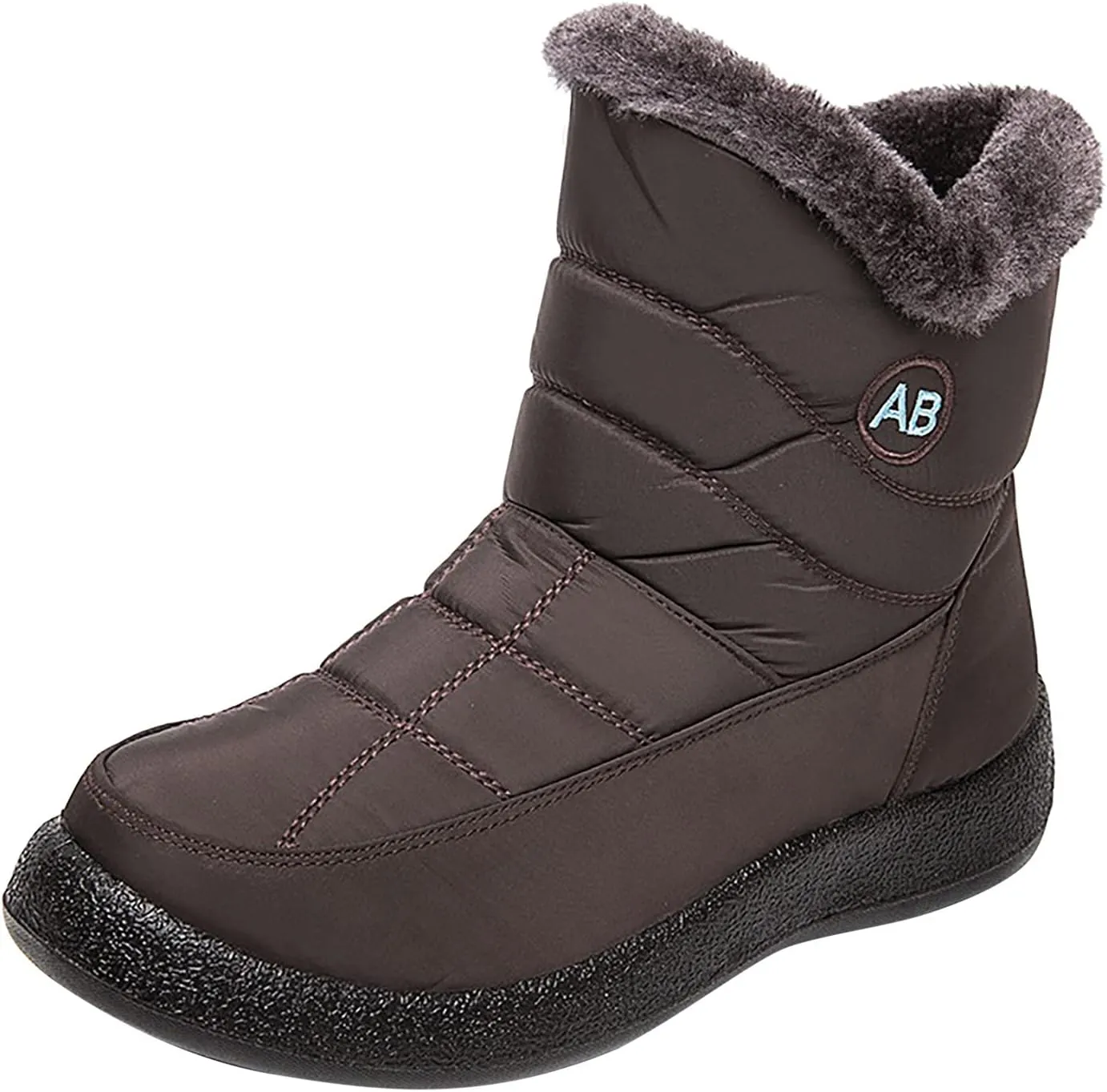 Women's Snow Boots Waterproof Insulated Snow Booties for Women Waterproof Snow Boots for Women 7.5 Wide Women's Winter Booties Slippers Tall Winter Boots for Women with Heel