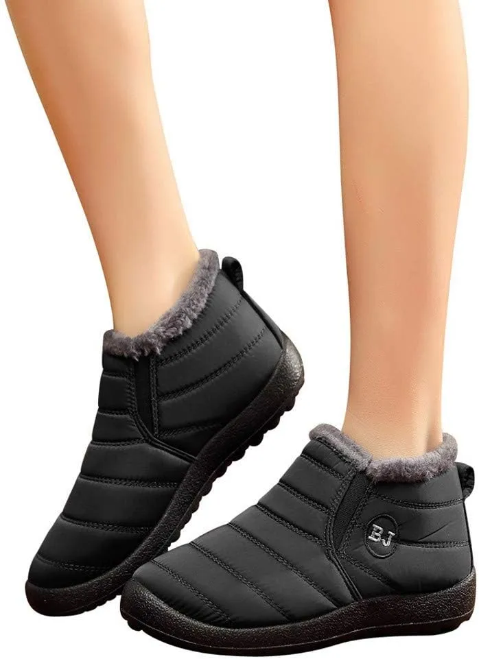 Womens Snow Boots Waterproof Wide Calf Womens Fall Fashion 2023 Boots Winter Winter Boots for Women Snow Womens Winter Hunting Boots Waterproof Insulated Botas Para Invierno Mujer Modernas